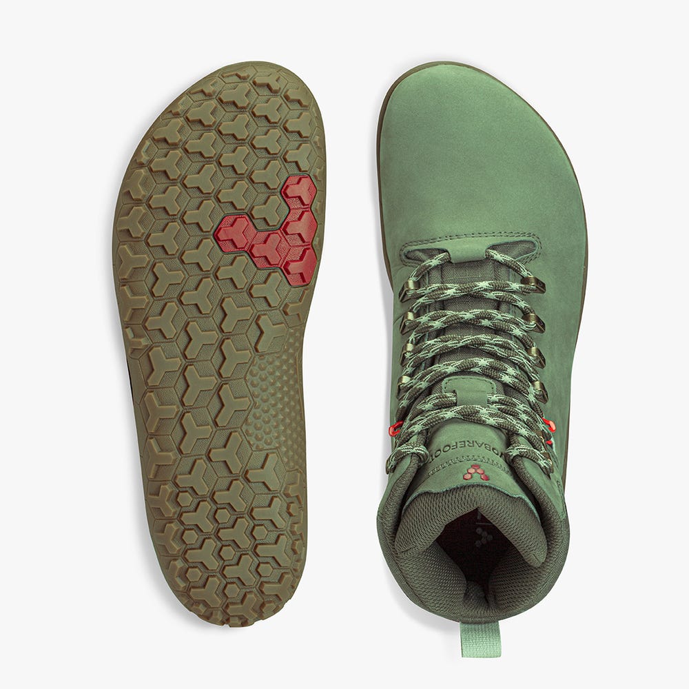 Botas Caminhada Vivobarefoot Tracker II FG Feminino Verdes | Portugal-01782