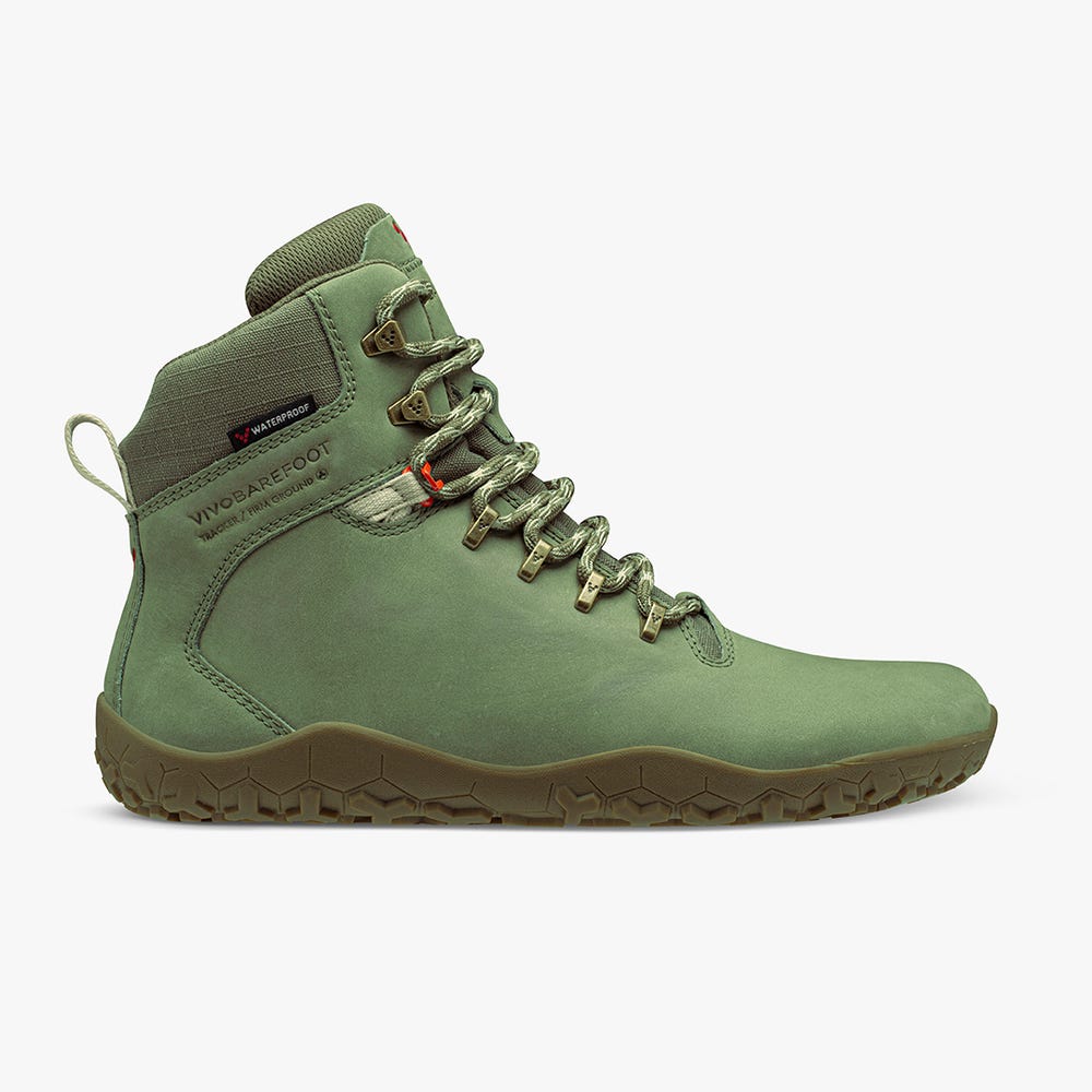 Botas Caminhada Vivobarefoot Tracker II FG Masculino Verdes | Portugal-41027