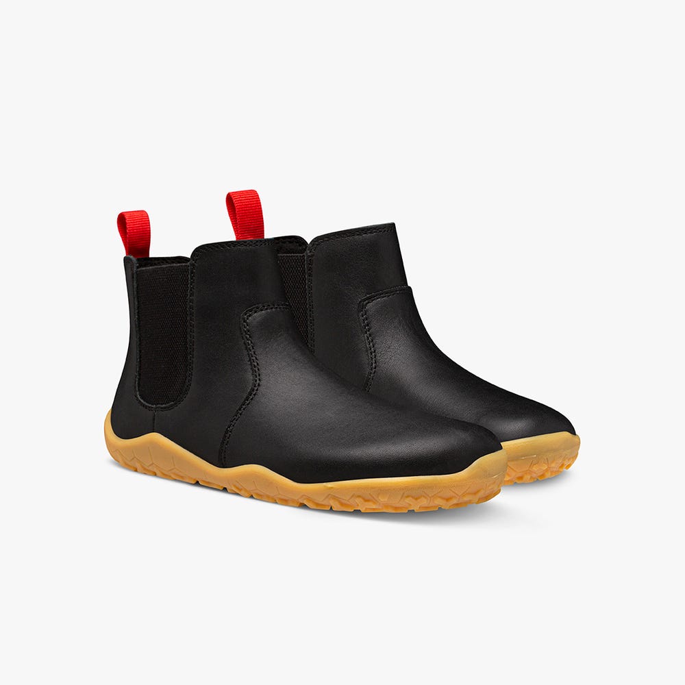 Botas Chelsea Vivobarefoot Fulham II Criança Obsidiana | Portugal-53649