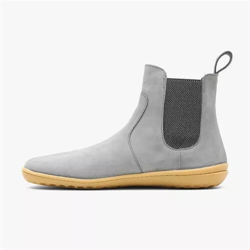 Botas Chelsea Vivobarefoot Fulham Nubuck Feminino Cinzentas | Portugal-45091