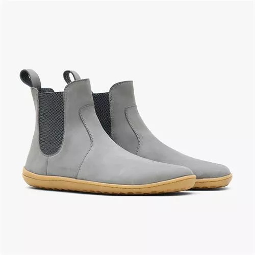 Botas Chelsea Vivobarefoot Fulham Nubuck Feminino Cinzentas | Portugal-45091