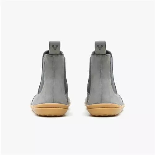 Botas Chelsea Vivobarefoot Fulham Nubuck Feminino Cinzentas | Portugal-45091