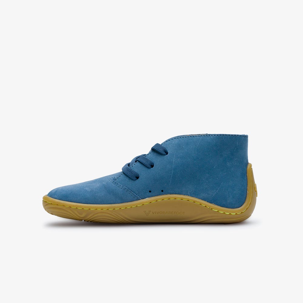 Botas Vivobarefoot Gobi Addis Juniors Criança Azul Anil | Portugal-17293