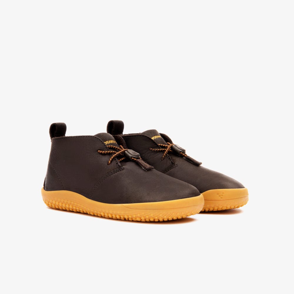 Botas Vivobarefoot Gobi Criança Marrom Escuro | Portugal-97206