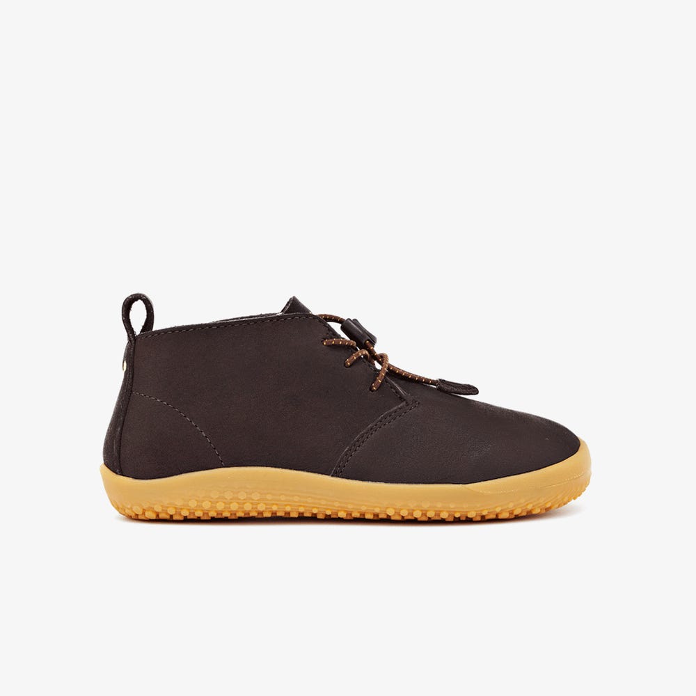 Botas Vivobarefoot Gobi Criança Marrom Escuro | Portugal-97206