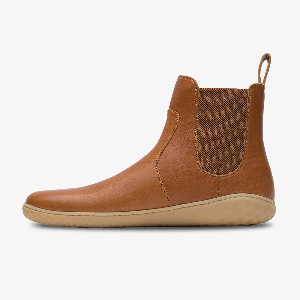 Botas de Inverno Vivobarefoot Geo Chelsea Feminino Marrom | Portugal-56107