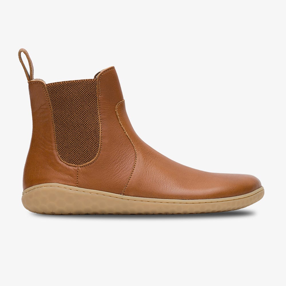 Botas de Inverno Vivobarefoot Geo Chelsea Feminino Marrom | Portugal-56107