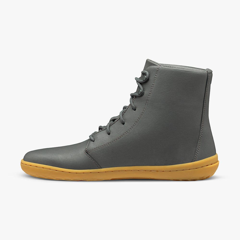 Botas de Inverno Vivobarefoot Gobi Hi IV Feminino Cinzentas Escuro | Portugal-06951