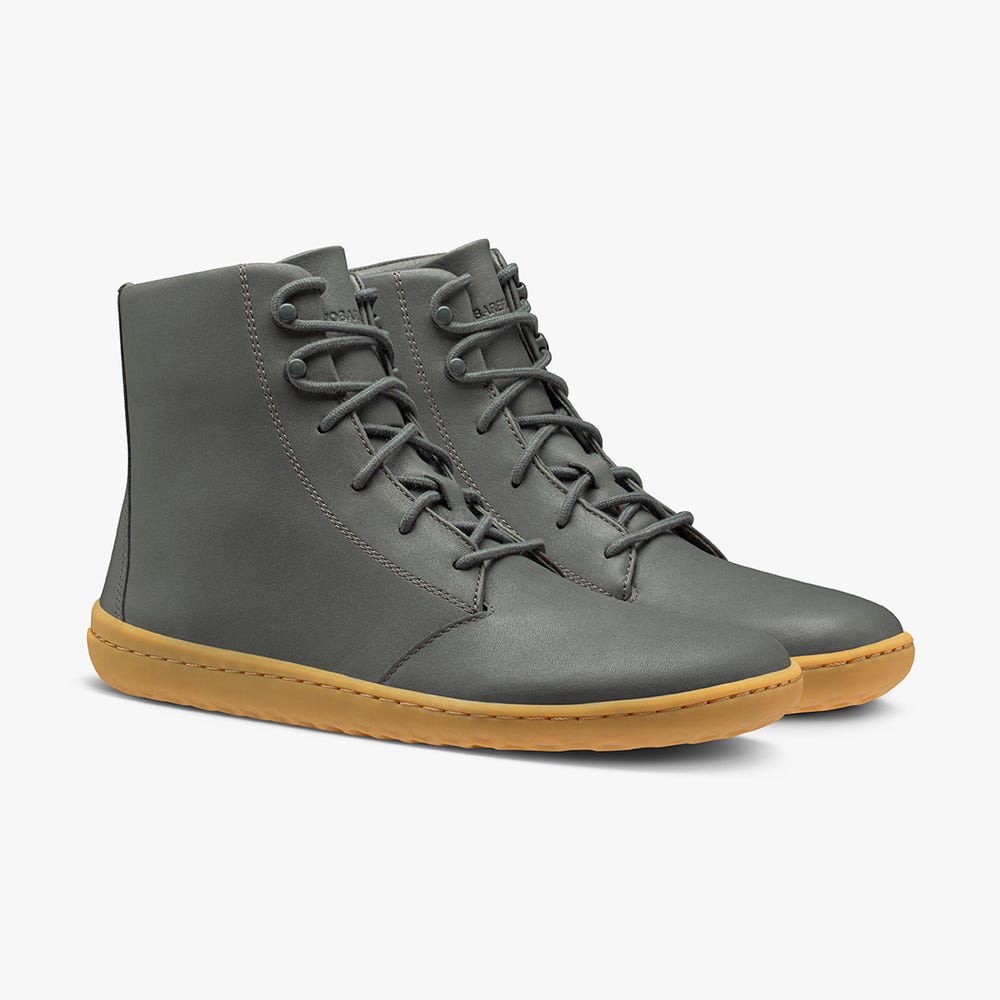 Botas de Inverno Vivobarefoot Gobi Hi IV Feminino Cinzentas Escuro | Portugal-06951