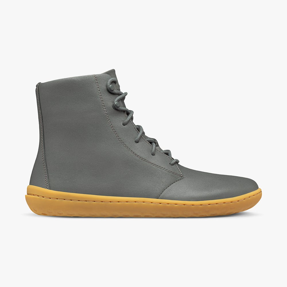 Botas de Inverno Vivobarefoot Gobi Hi IV Feminino Cinzentas Escuro | Portugal-06951