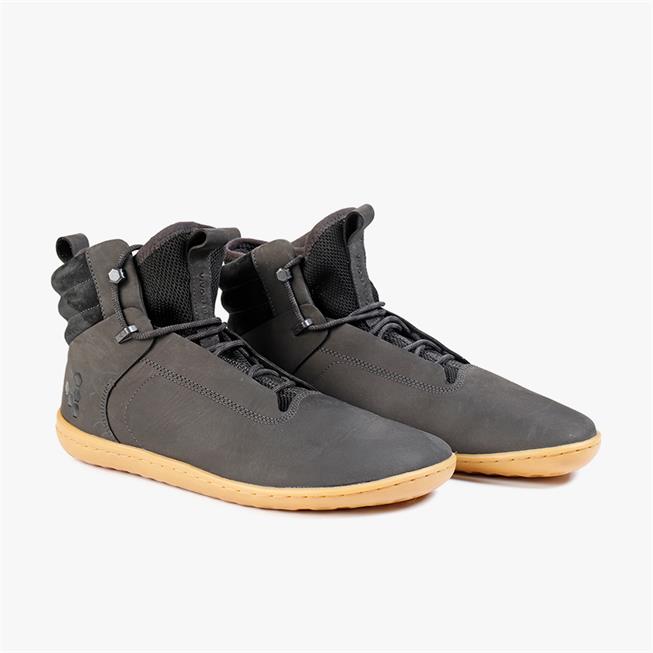 Botas de Inverno Vivobarefoot Kasana Feminino Obsidiana | Portugal-74032