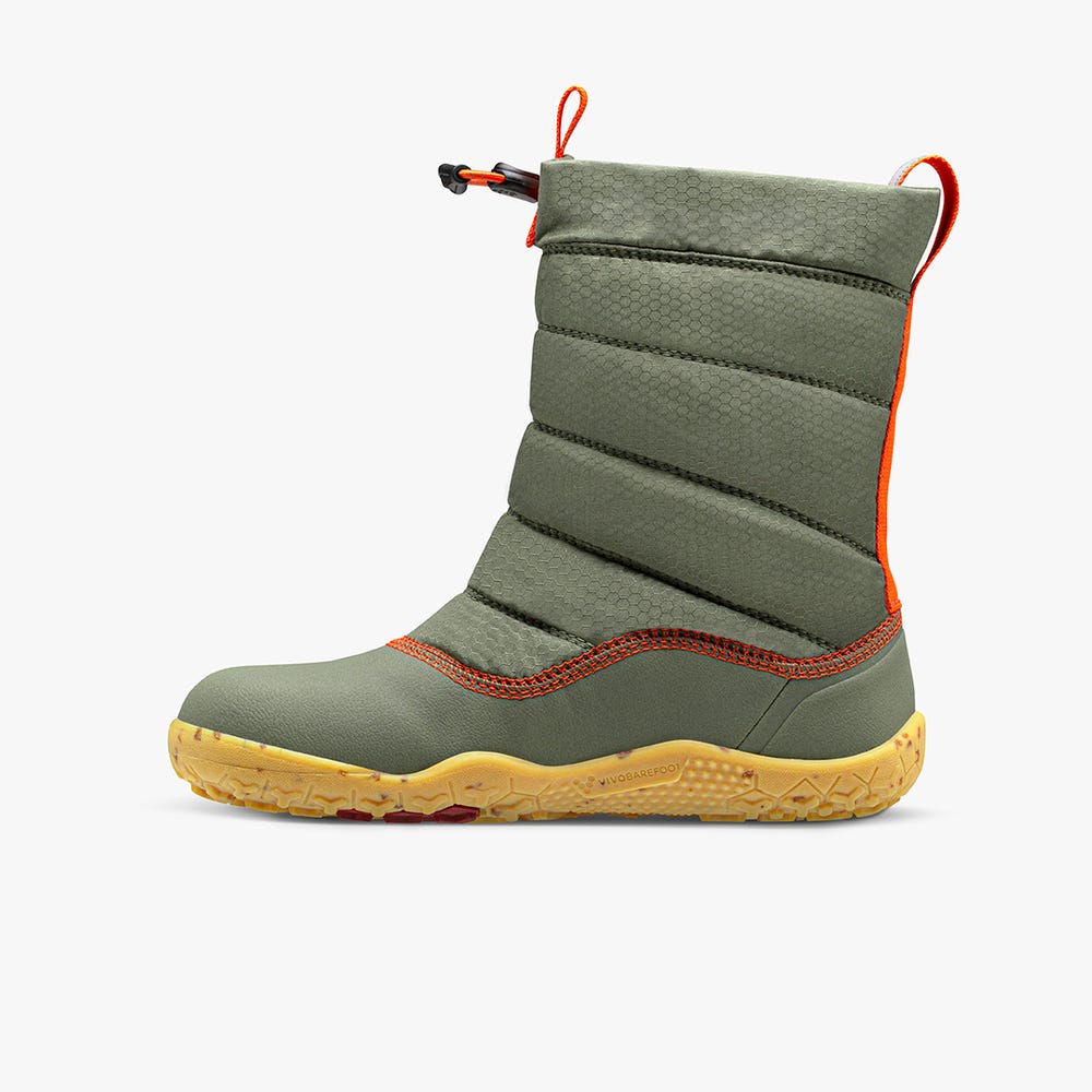 Botas de Inverno Vivobarefoot Lumi Criança Verdes | Portugal-31285