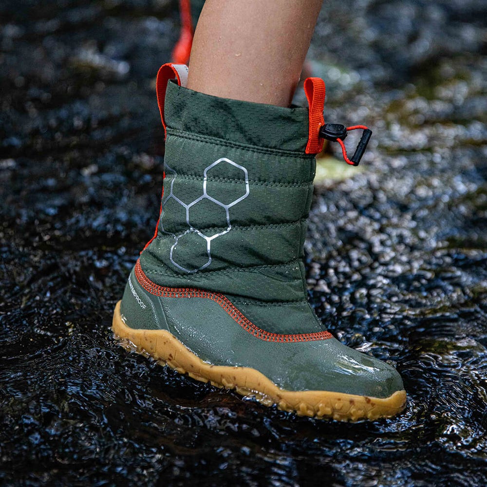 Botas de Inverno Vivobarefoot Lumi Criança Verdes | Portugal-31285