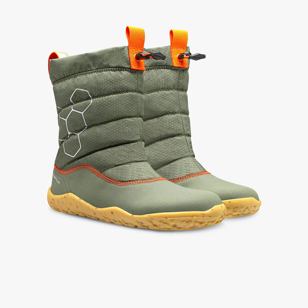 Botas de Inverno Vivobarefoot Lumi Juniors Criança Verdes | Portugal-91520