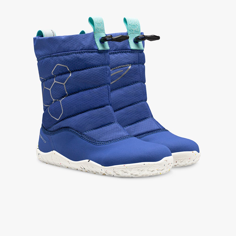 Botas de Inverno Vivobarefoot Lumi X Arctic Angels Criança Azuis | Portugal-31465