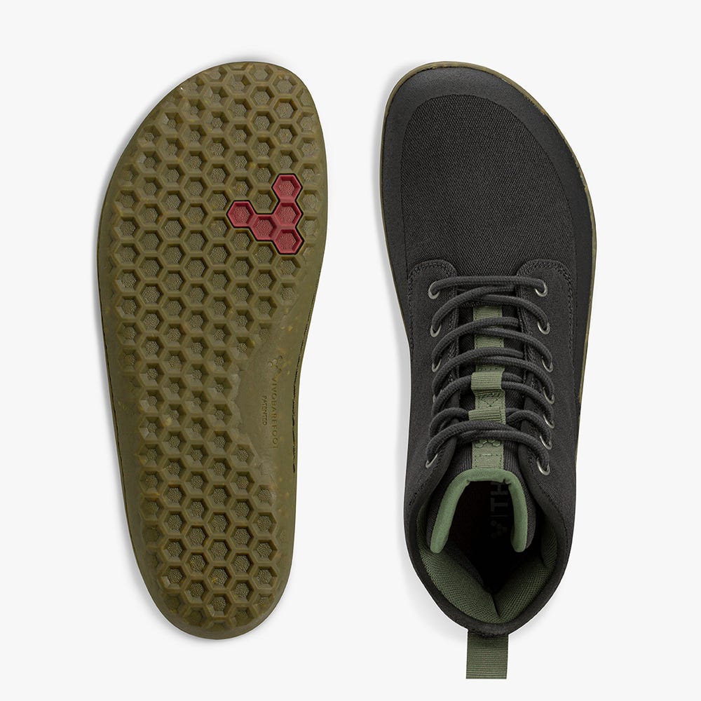 Botas de Inverno Vivobarefoot Scott III Eco Masculino Obsidiana | Portugal-09358