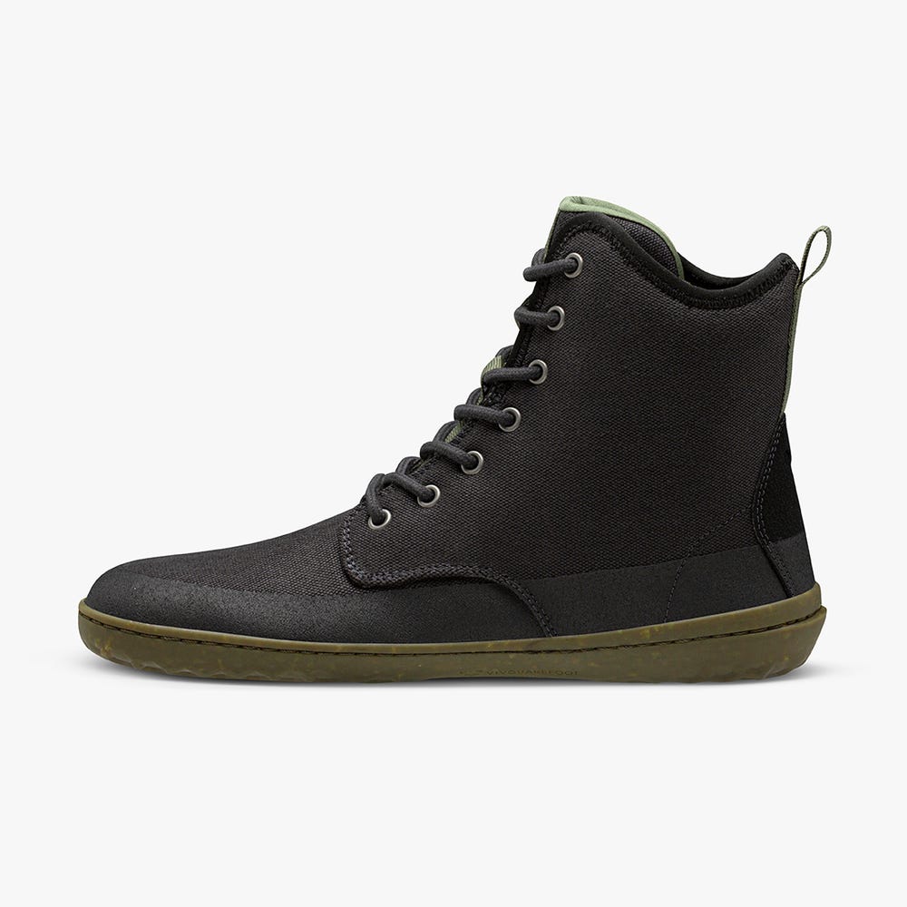 Botas de Inverno Vivobarefoot Scott III Eco Masculino Obsidiana | Portugal-09358