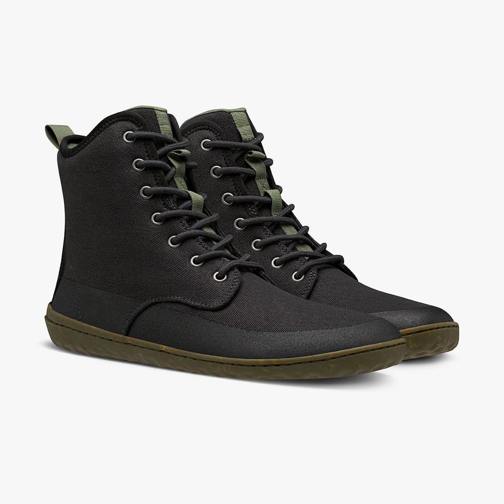 Botas de Inverno Vivobarefoot Scott III Eco Masculino Obsidiana | Portugal-09358