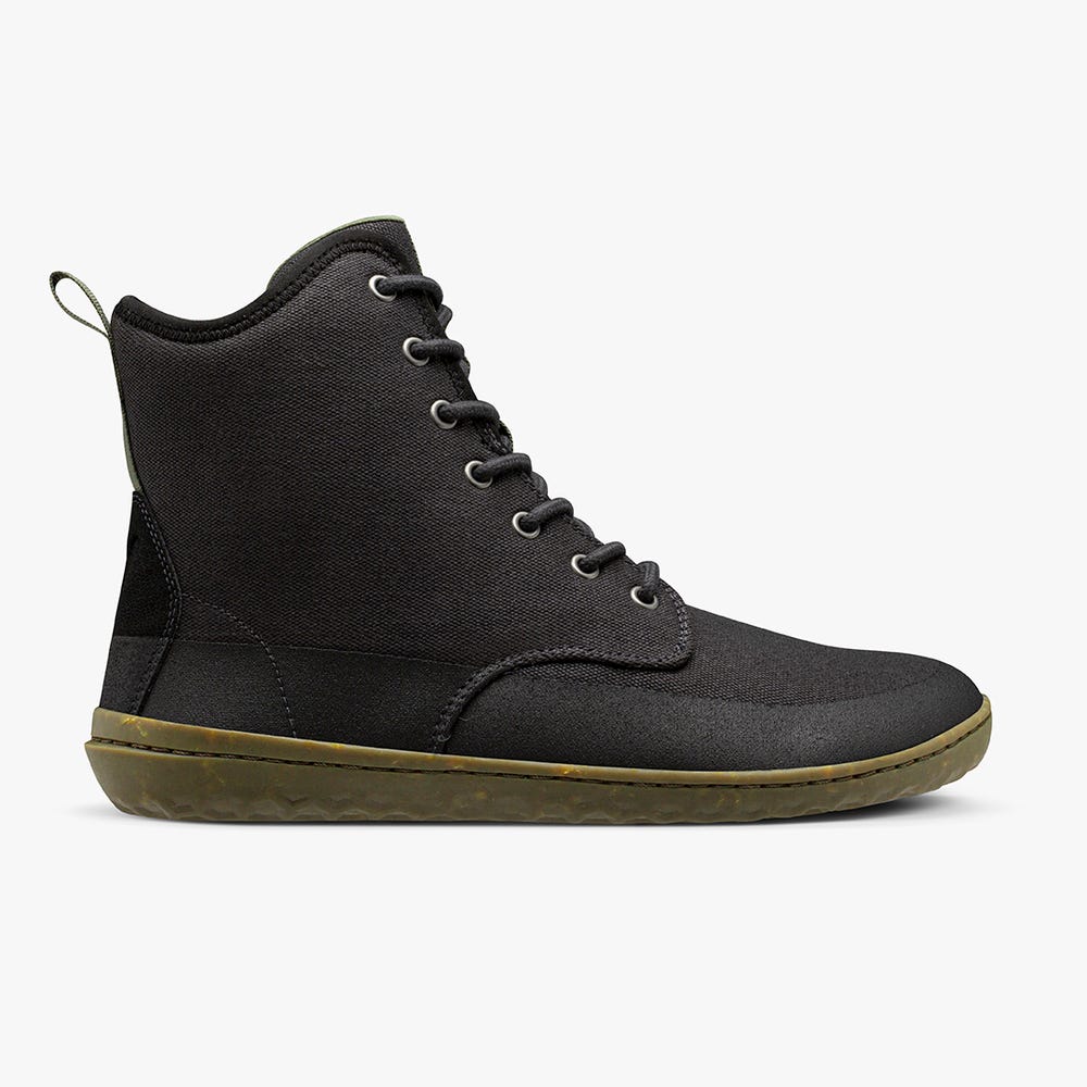 Botas de Inverno Vivobarefoot Scott III Eco Masculino Obsidiana | Portugal-09358