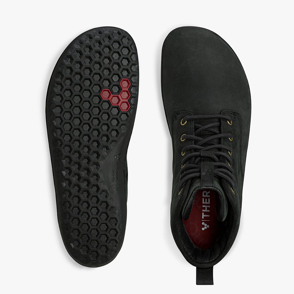 Botas de Inverno Vivobarefoot Scott III Masculino Obsidiana | Portugal-10743