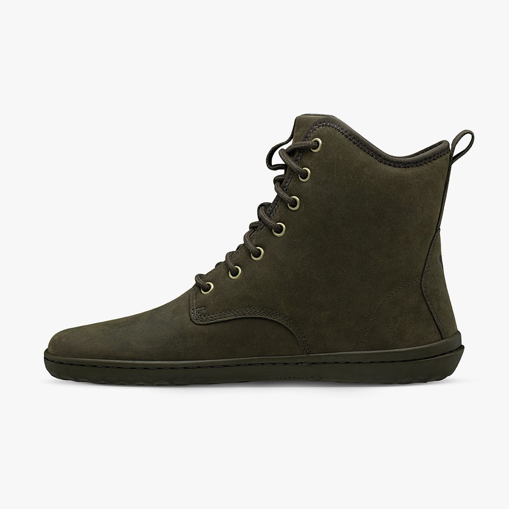 Botas de Inverno Vivobarefoot Scott III Masculino Verde Oliva | Portugal-60918