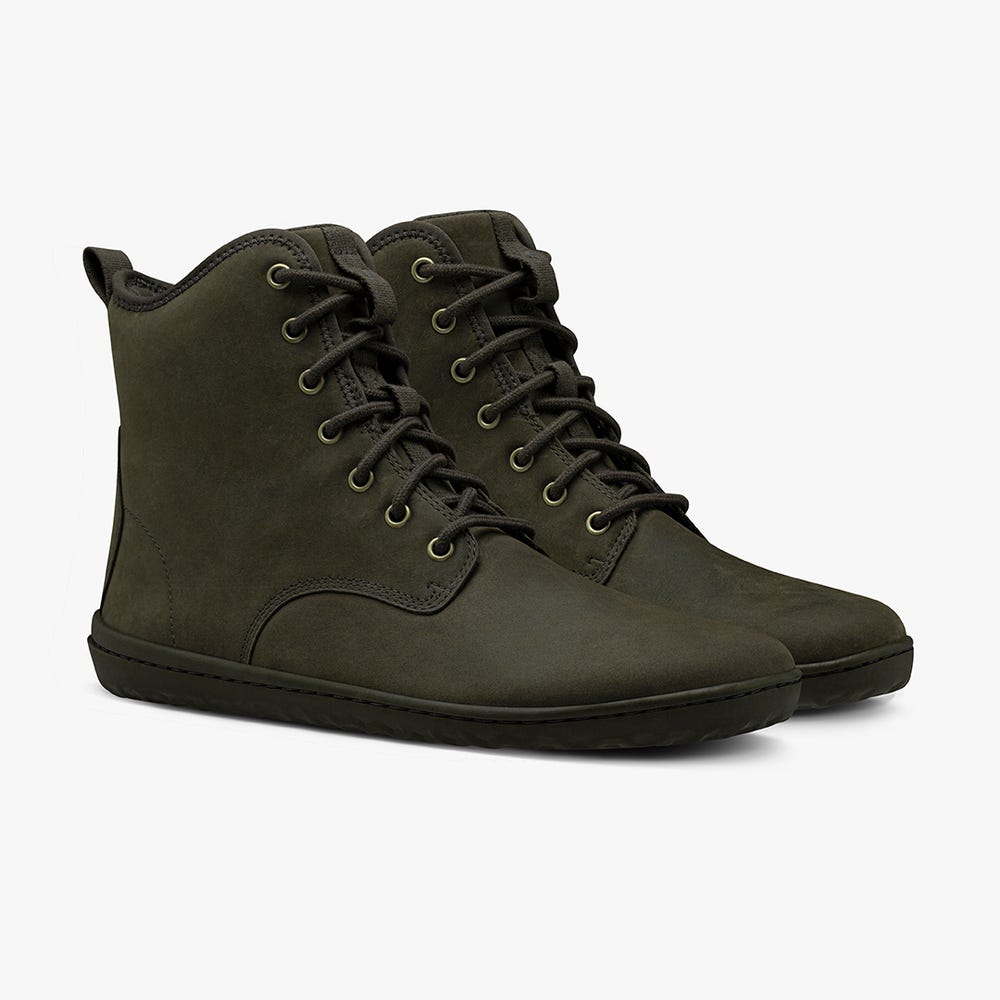 Botas de Inverno Vivobarefoot Scott III Masculino Verde Oliva | Portugal-60918