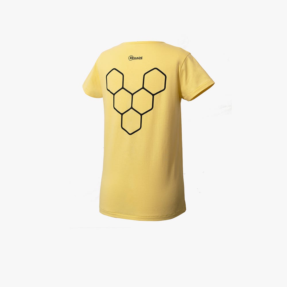 Camiseta Vivobarefoot Rapanui Feminino Amarelas | Portugal-49810