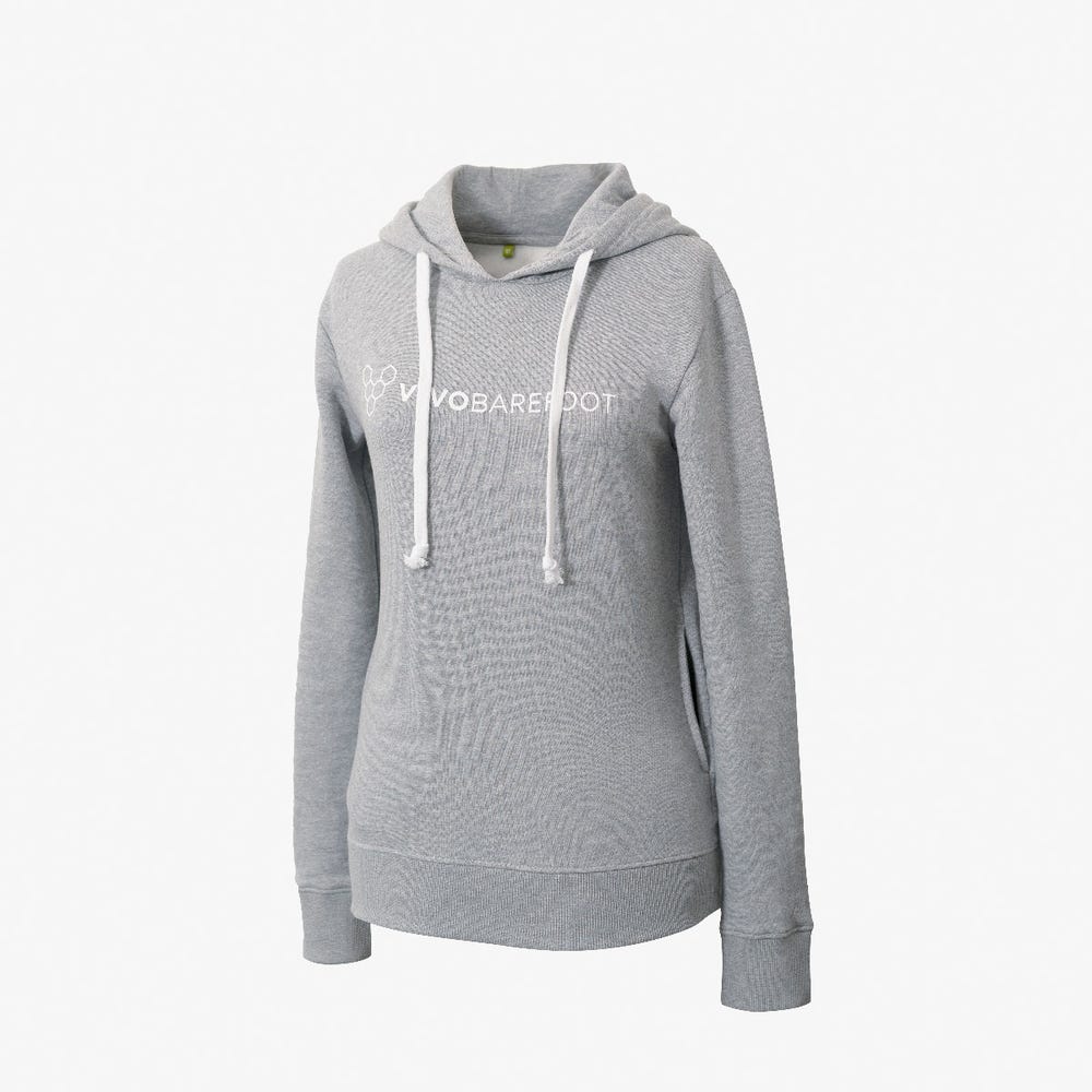 Moletom Com Capuz Vivobarefoot Rapanui Hoody Feminino Cinzentas | Portugal-48691