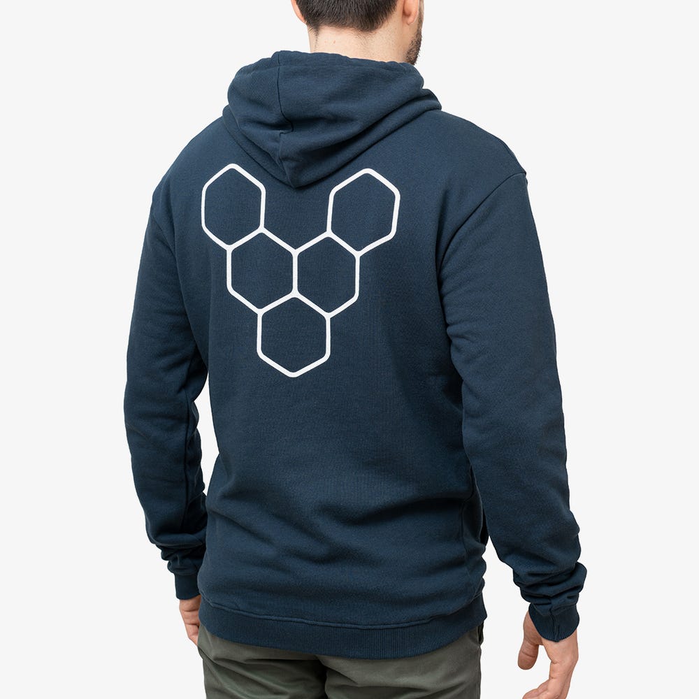 Moletom Com Capuz Vivobarefoot Rapanui Hoody Masculino Azul Marinho | Portugal-49057