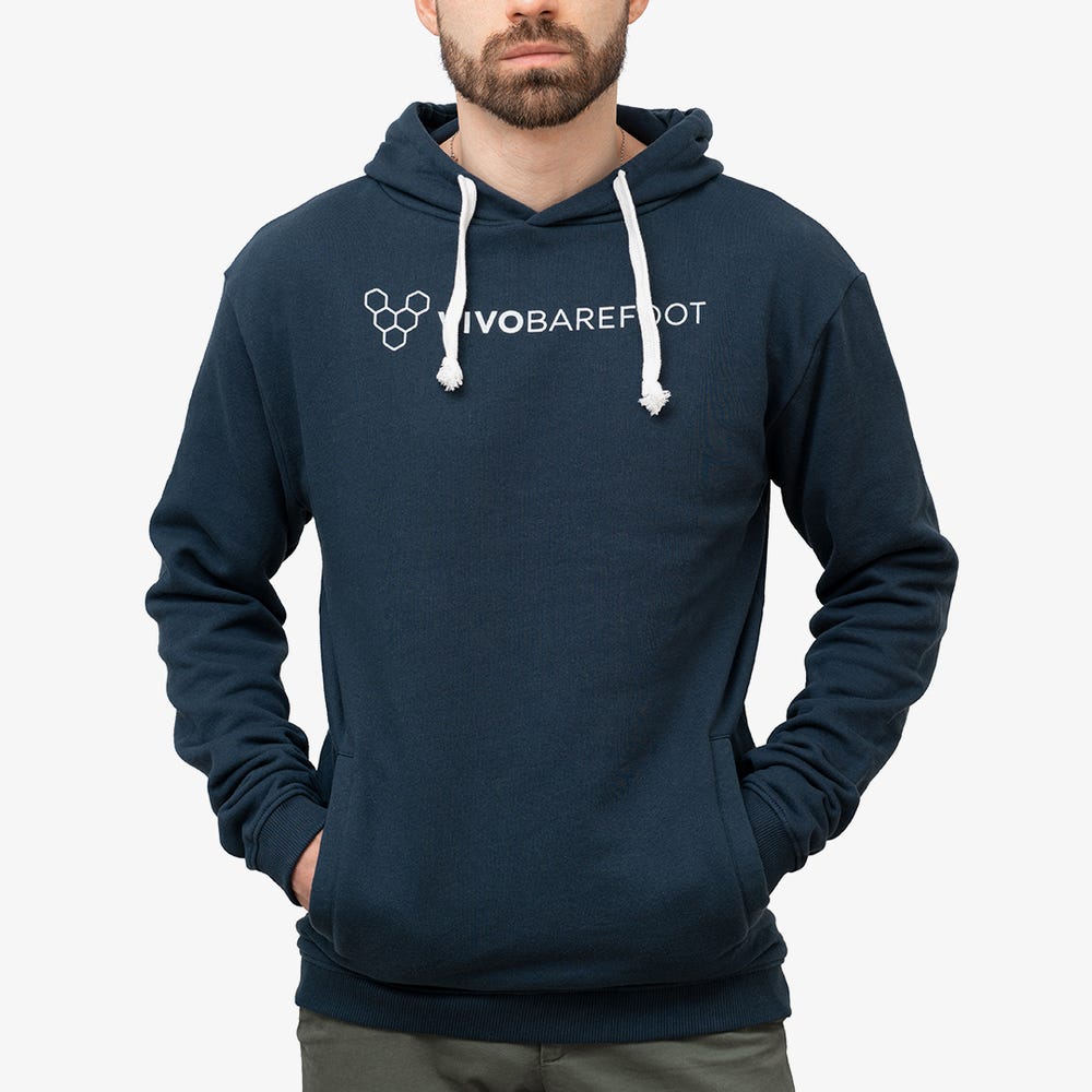 Moletom Com Capuz Vivobarefoot Rapanui Hoody Masculino Azul Marinho | Portugal-49057