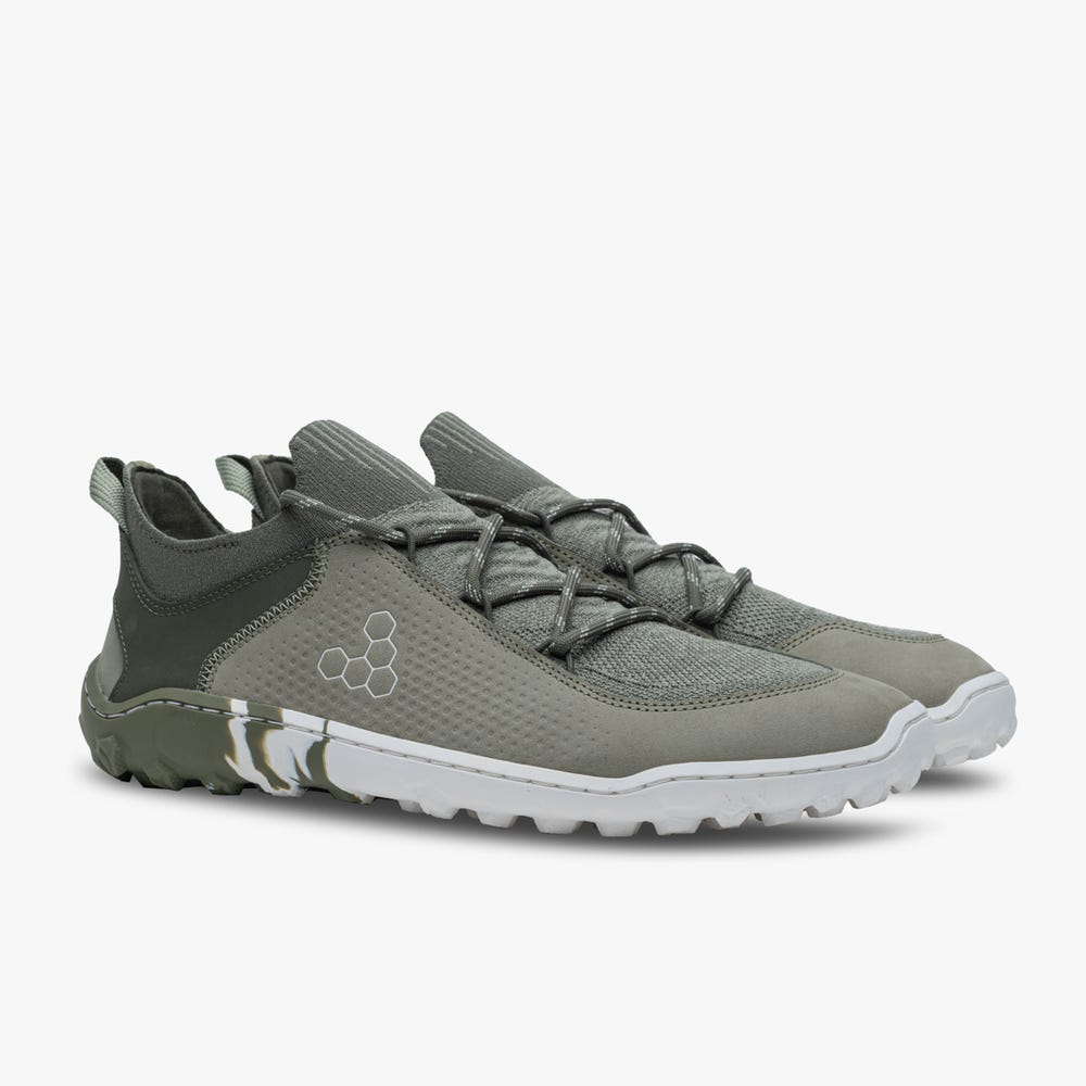 Sapatilhas Caminhada Vivobarefoot Tracker Decon Low FG2 Feminino Verde Oliva | Portugal-49675