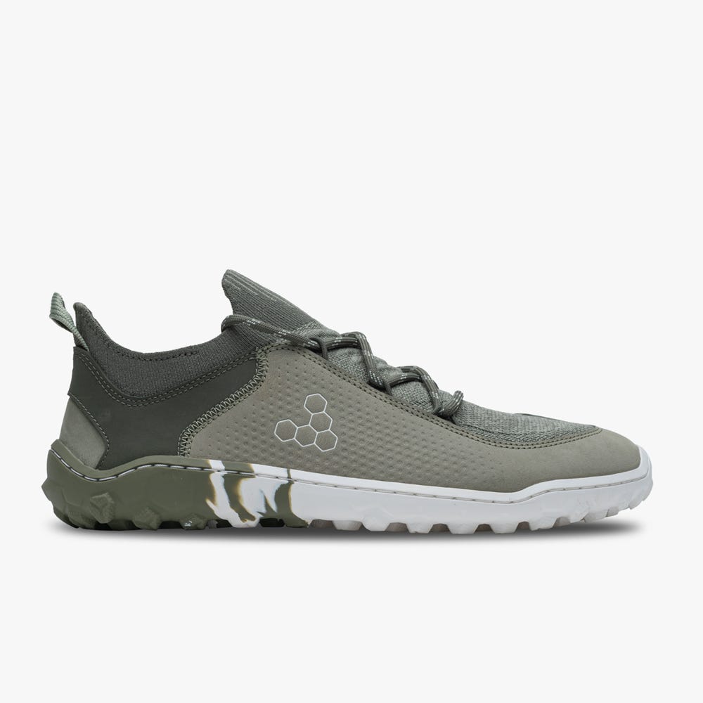 Sapatilhas Caminhada Vivobarefoot Tracker Decon Low FG2 Feminino Verde Oliva | Portugal-49675