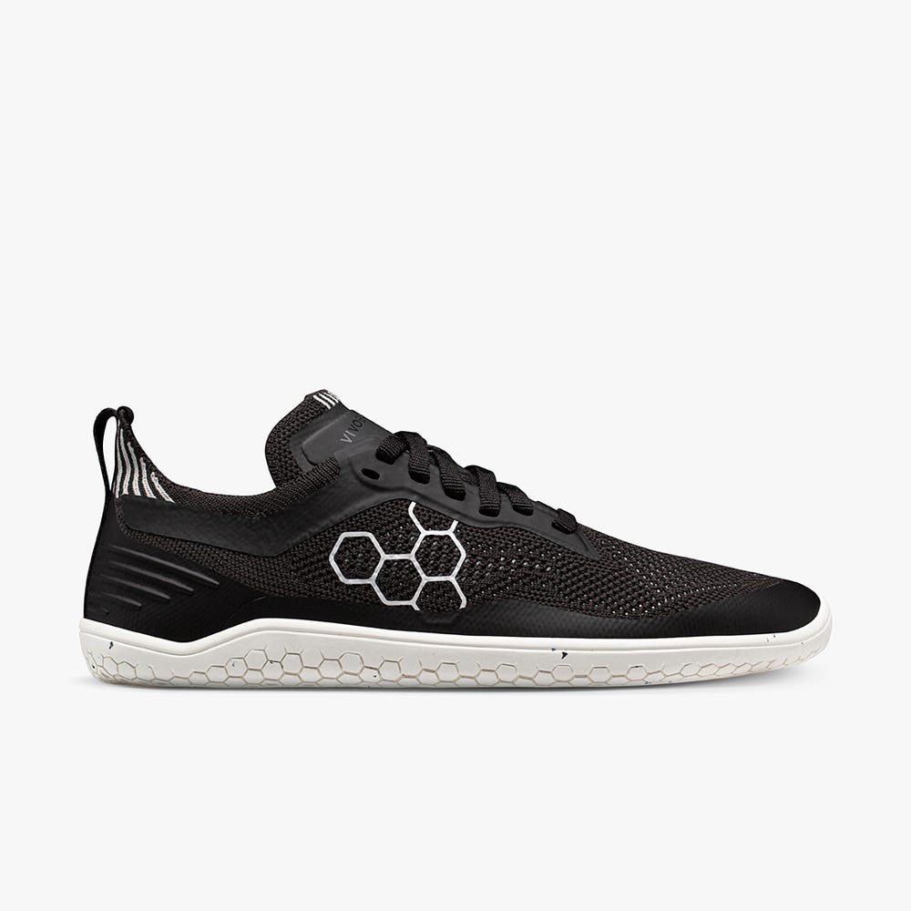 Sapatilhas Running Vivobarefoot Geo Racer Knit Masculino Obsidiana | Portugal-38951