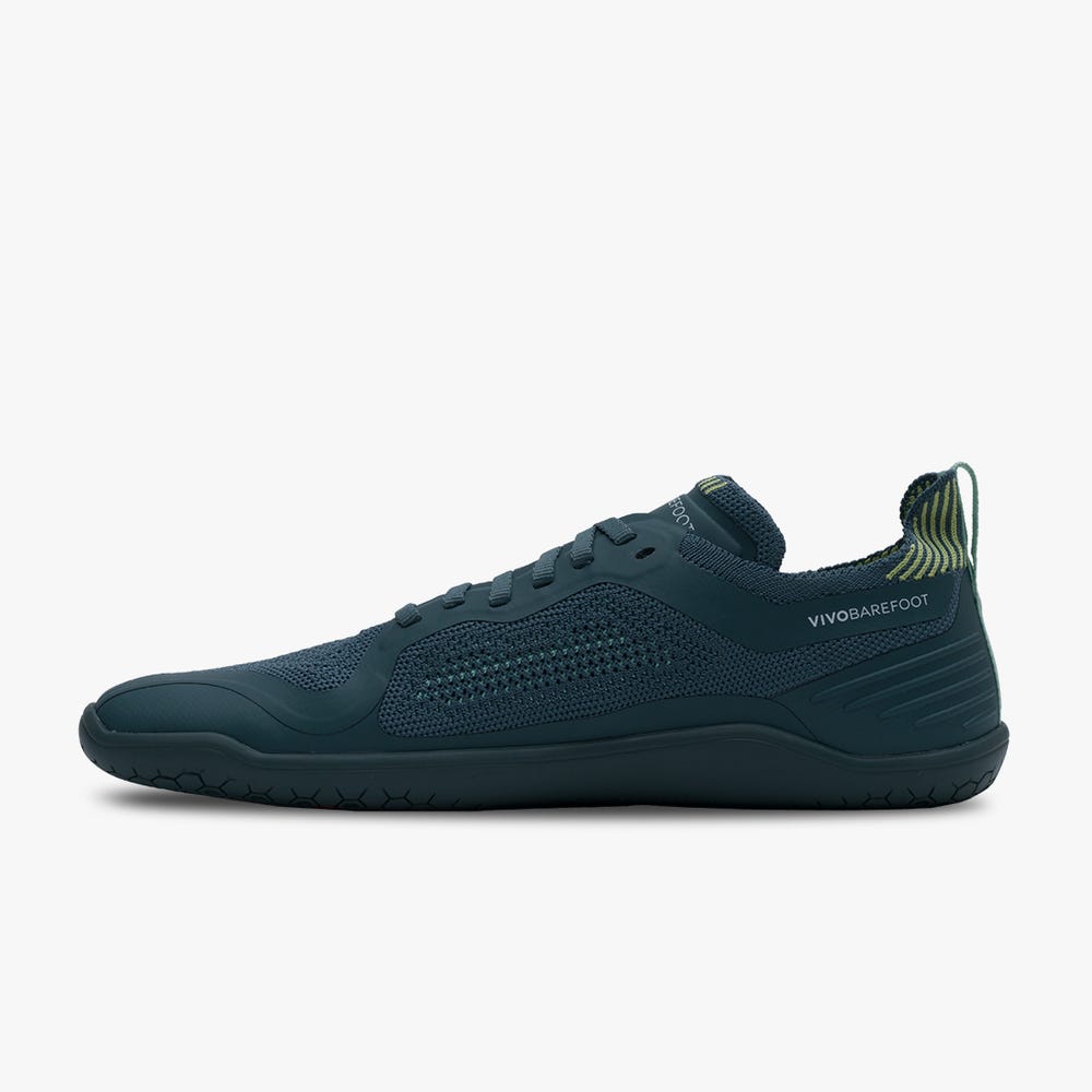 Sapatilhas Running Vivobarefoot Geo Racer Knit Masculino Verdes | Portugal-46821