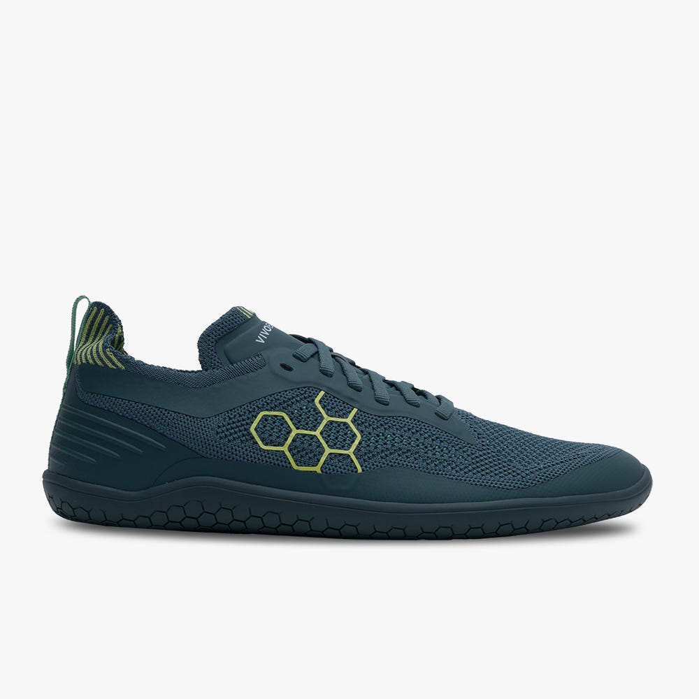 Sapatilhas Running Vivobarefoot Geo Racer Knit Masculino Verdes | Portugal-46821