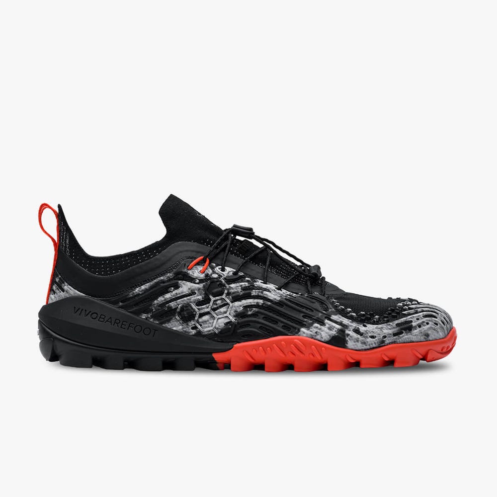 Sapatilhas Trail Running Vivobarefoot Hydra Esc Masculino Obsidiana | Portugal-50179