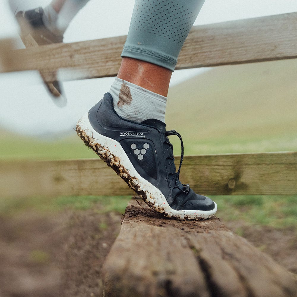 Sapatilhas Trail Running Vivobarefoot Primus Trilha II All Weather FG Feminino Obsidiana | Portugal-29837