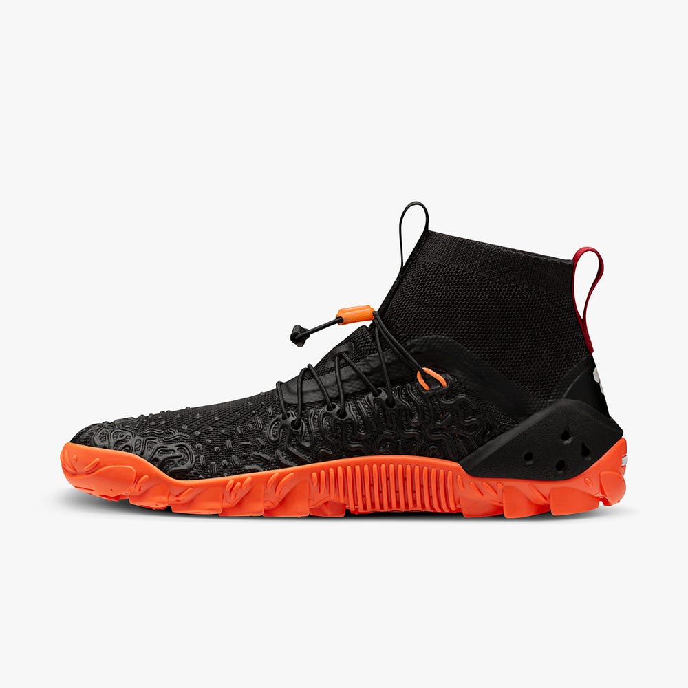 Sapatilhas Trail Vivobarefoot Esc Tempest Masculino Obsidiana Laranja | Portugal-17983