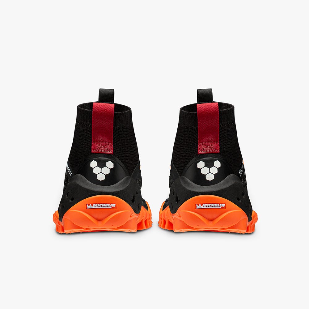 Sapatilhas Trail Vivobarefoot Esc Tempest Masculino Obsidiana Laranja | Portugal-17983