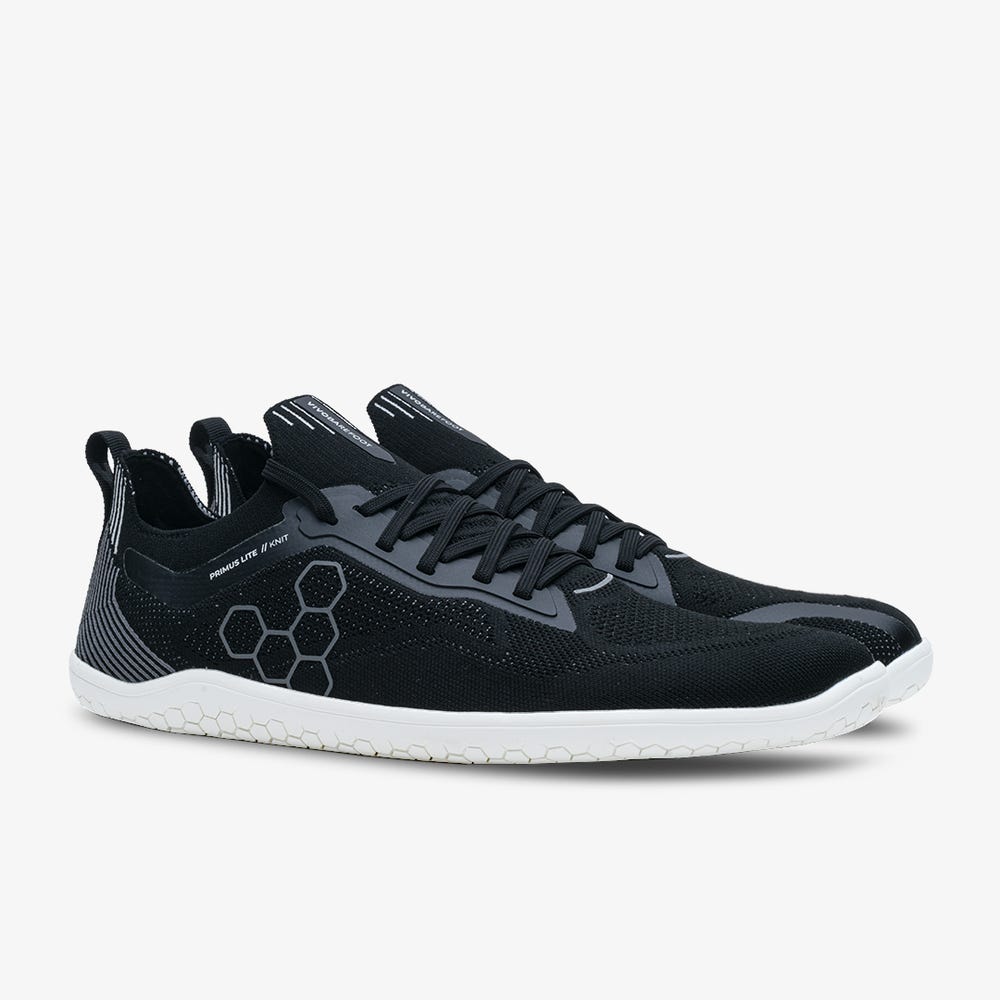 Sapatilhas Treino Vivobarefoot Primus Lite Knit Masculino Obsidiana | Portugal-70941