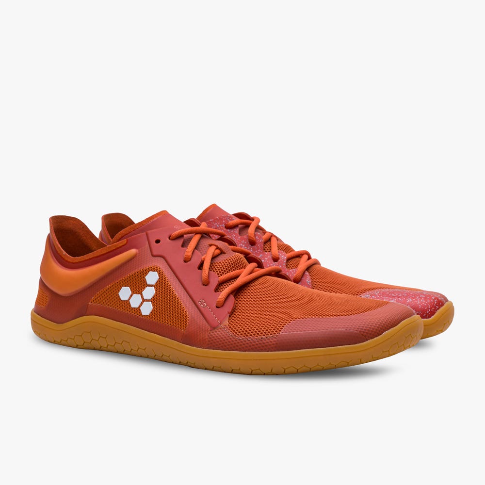 Sapatilhas Treino Vivobarefoot Primus Lite III Masculino Laranja Vermelhas | Portugal-82703