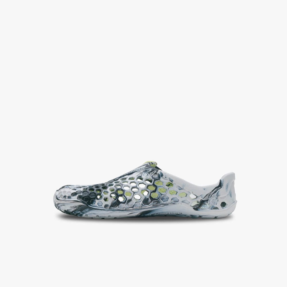 Sapatos Agua Vivobarefoot Ultra Bloom Criança Obsidiana Branco | Portugal-20657