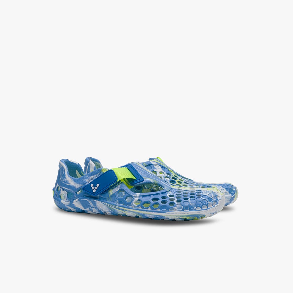 Sapatos Agua Vivobarefoot Ultra Bloom Criança Azuis Luz Turquesa | Portugal-62381