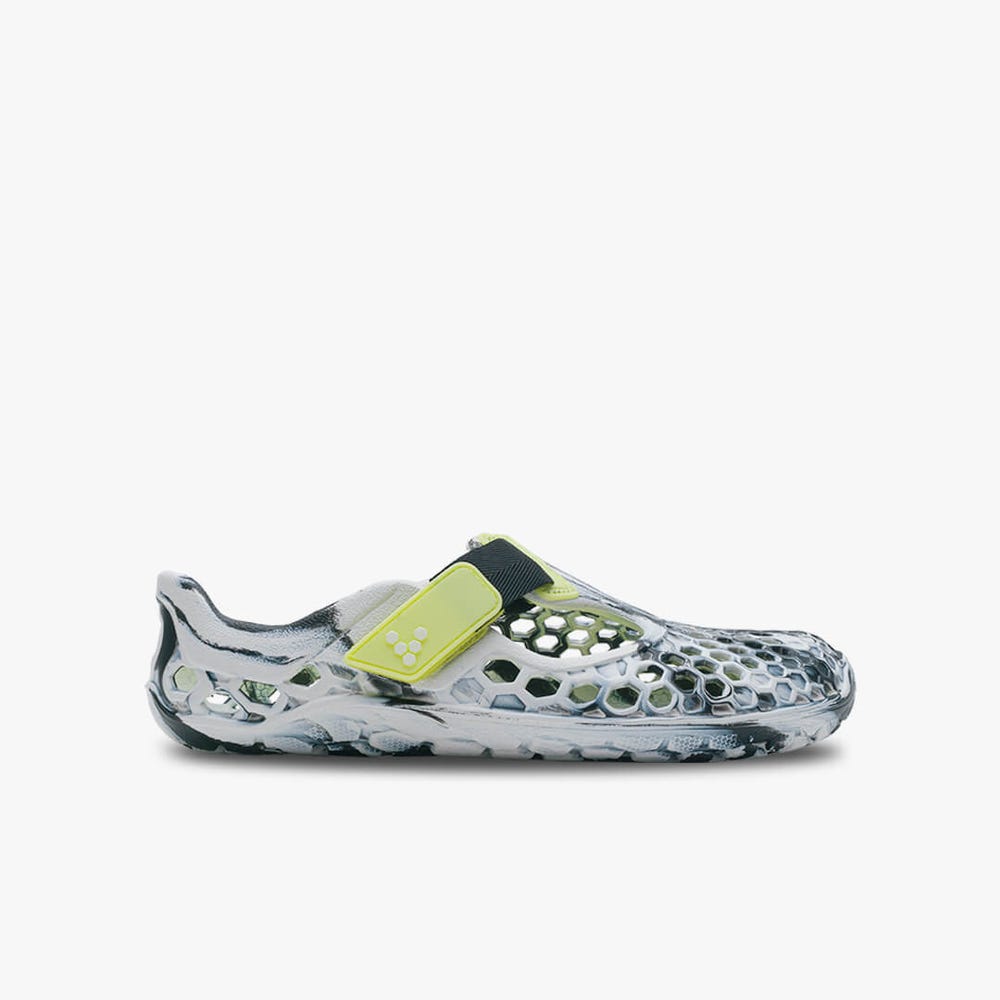 Sapatos Agua Vivobarefoot Ultra Bloom Juniors Criança Obsidiana Branco | Portugal-61592