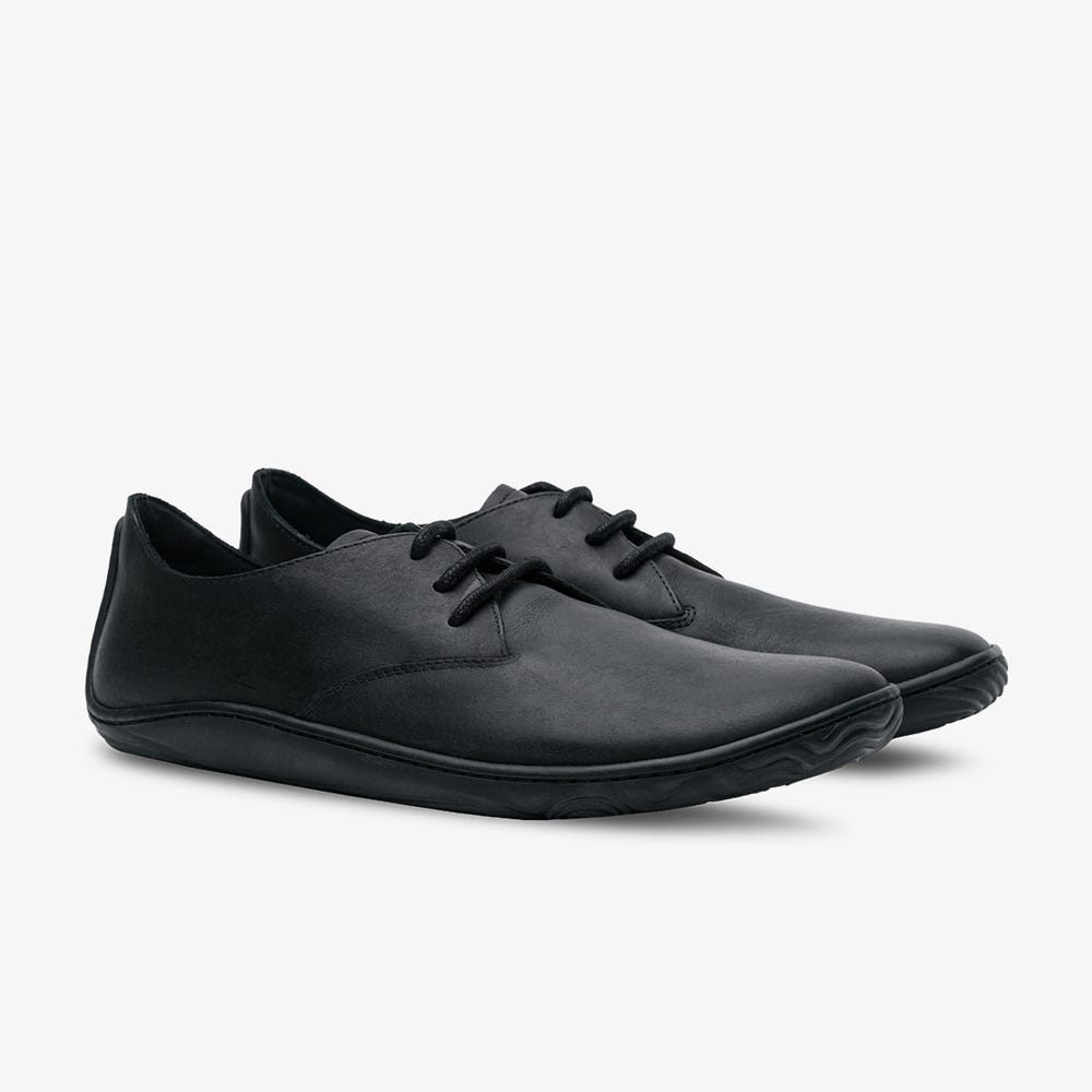 Sapatos Oxford Vivobarefoot Addis Masculino Pretas | Portugal-46372