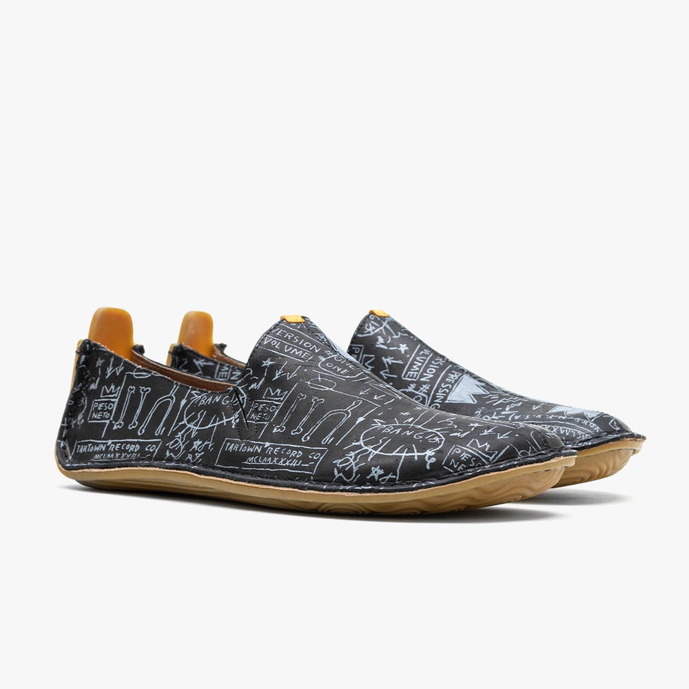 Slip On Vivobarefoot Ababa Basquiat Feminino Obsidiana | Portugal-10349