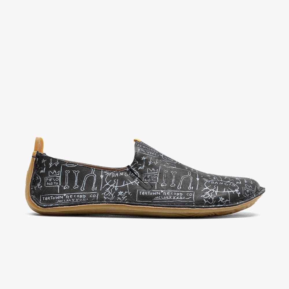 Slip On Vivobarefoot Ababa Basquiat Feminino Obsidiana | Portugal-10349