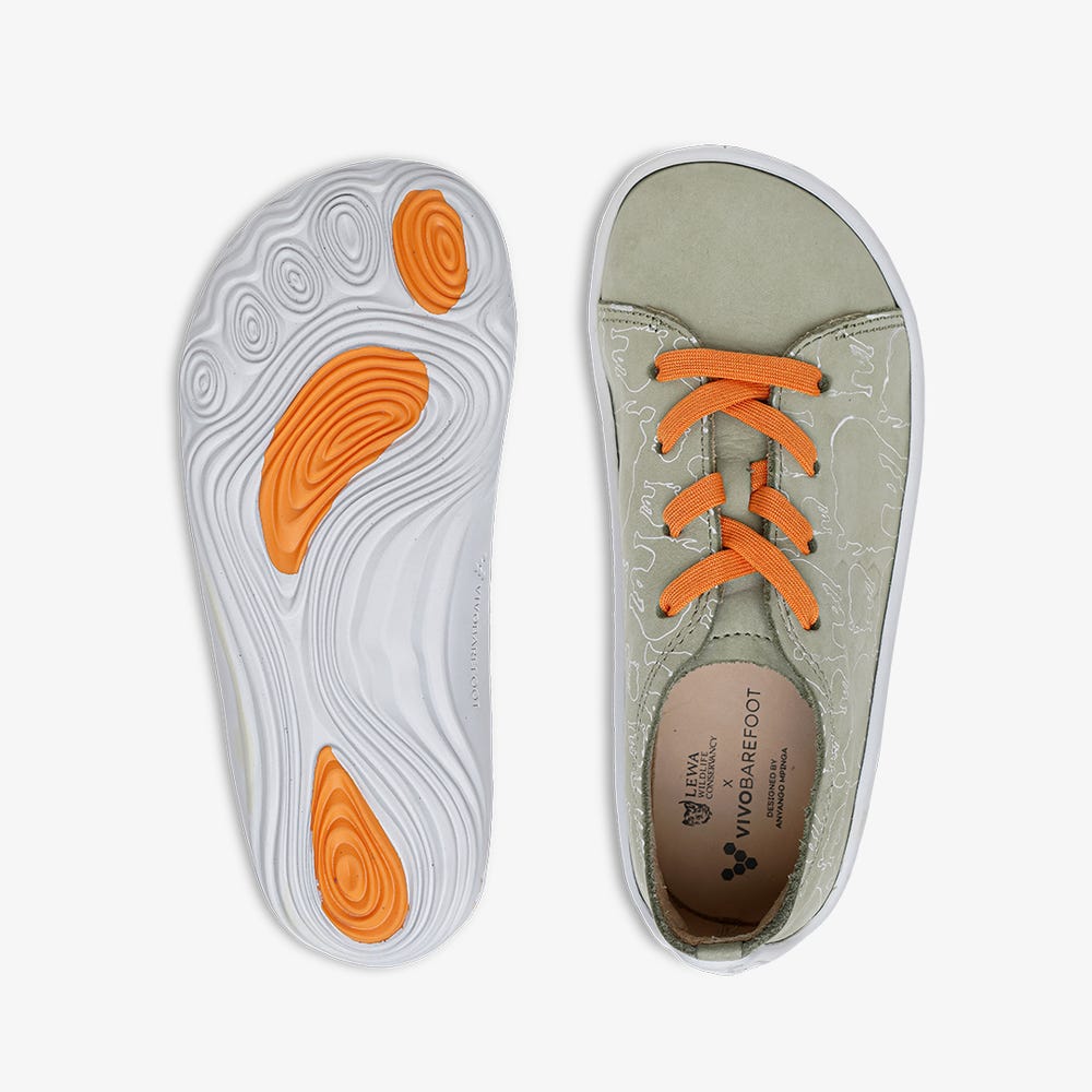 Tenis Vivobarefoot Addis Lewa Juniors Criança Verde Oliva | Portugal-12870