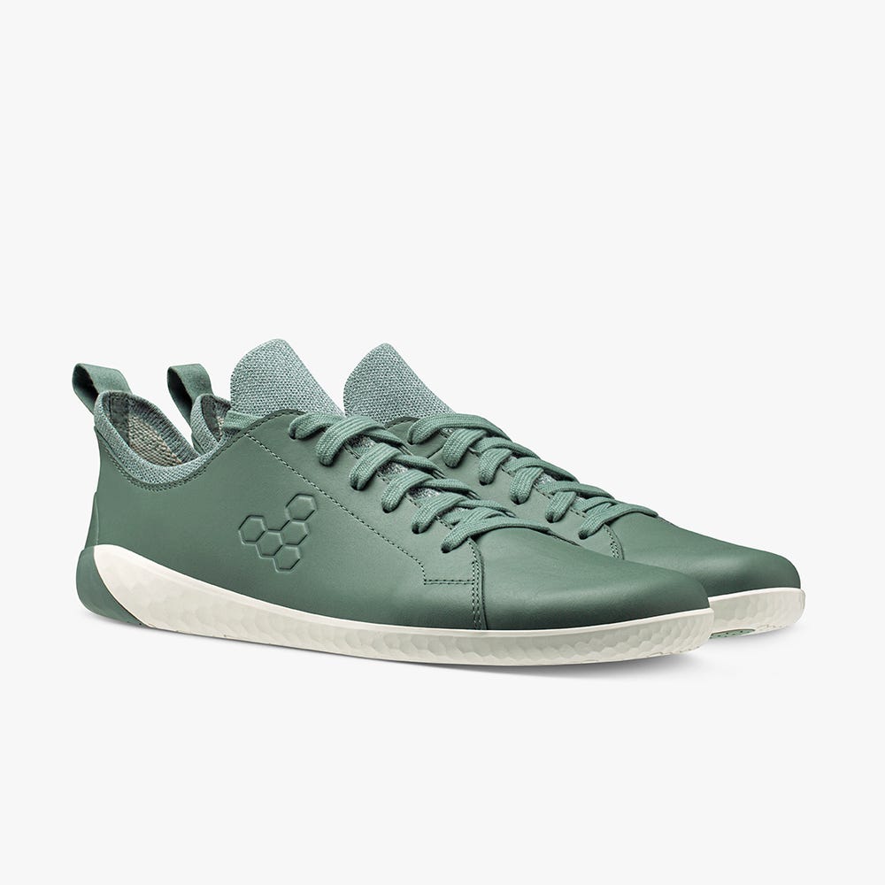 Tenis Vivobarefoot Geo Court Knit Feminino Verdes | Portugal-58234