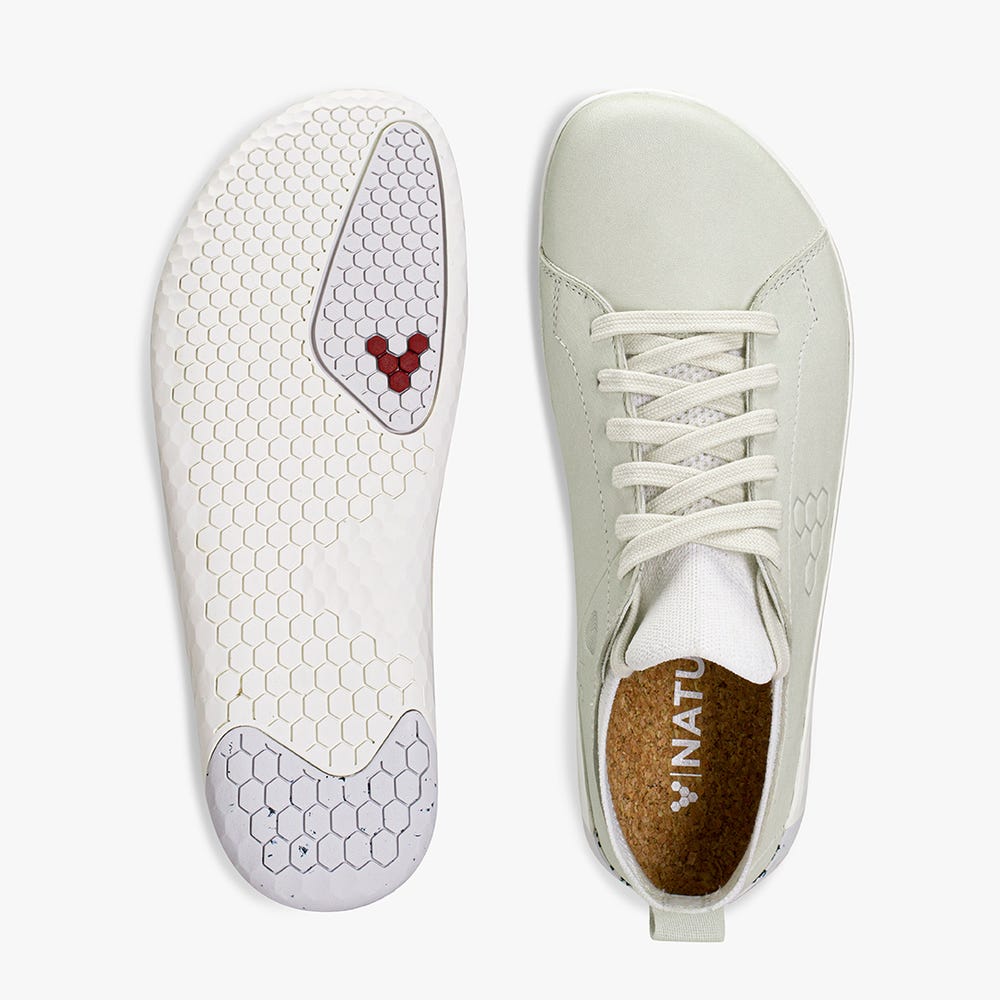 Tenis Vivobarefoot Geo Court Knit Feminino Branco | Portugal-91238